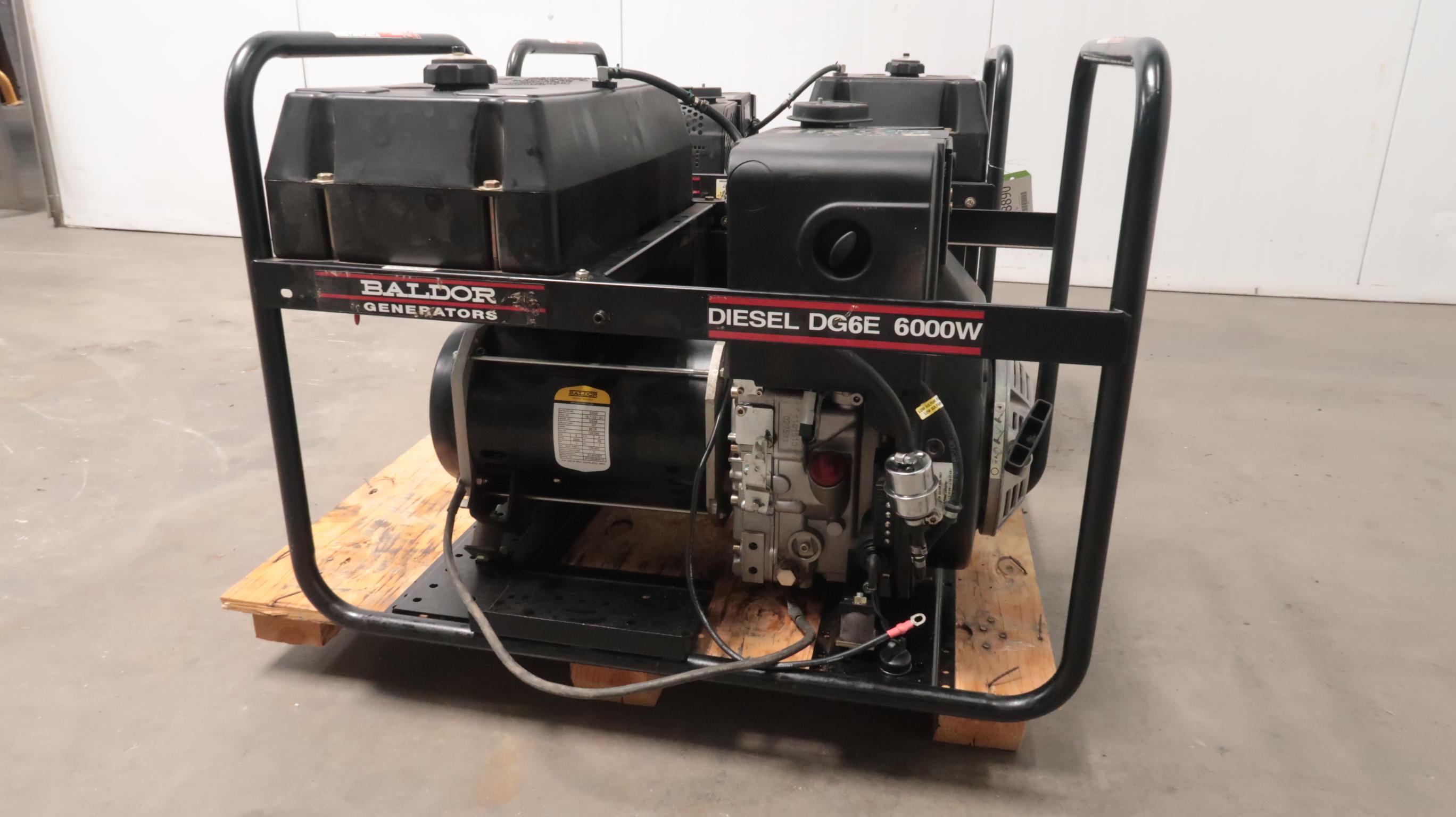 Baldor DG6E Diesel Generator 6000W T156691 eBay